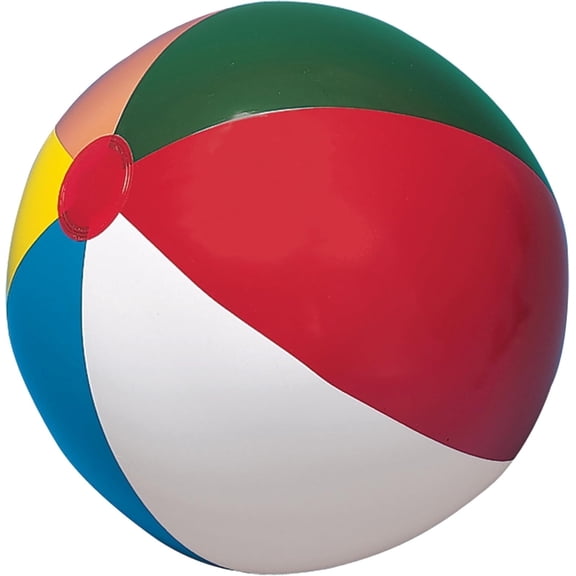 Champion Sports Beach Ball Inflatablefor Pools,Beaches-Watergamesfor Summer-36Inches-Rainbow Multicolor