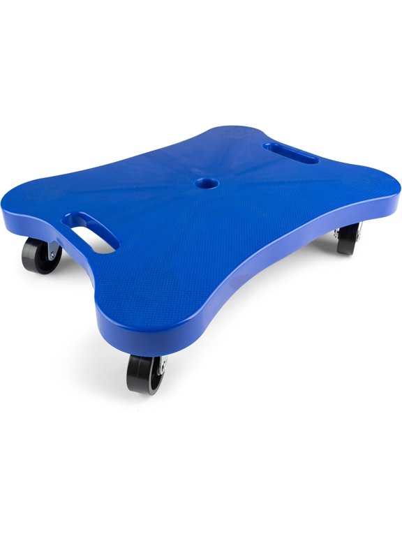 Plastic Scooter Board with Contoured Handles - Blue, 16" x 12"