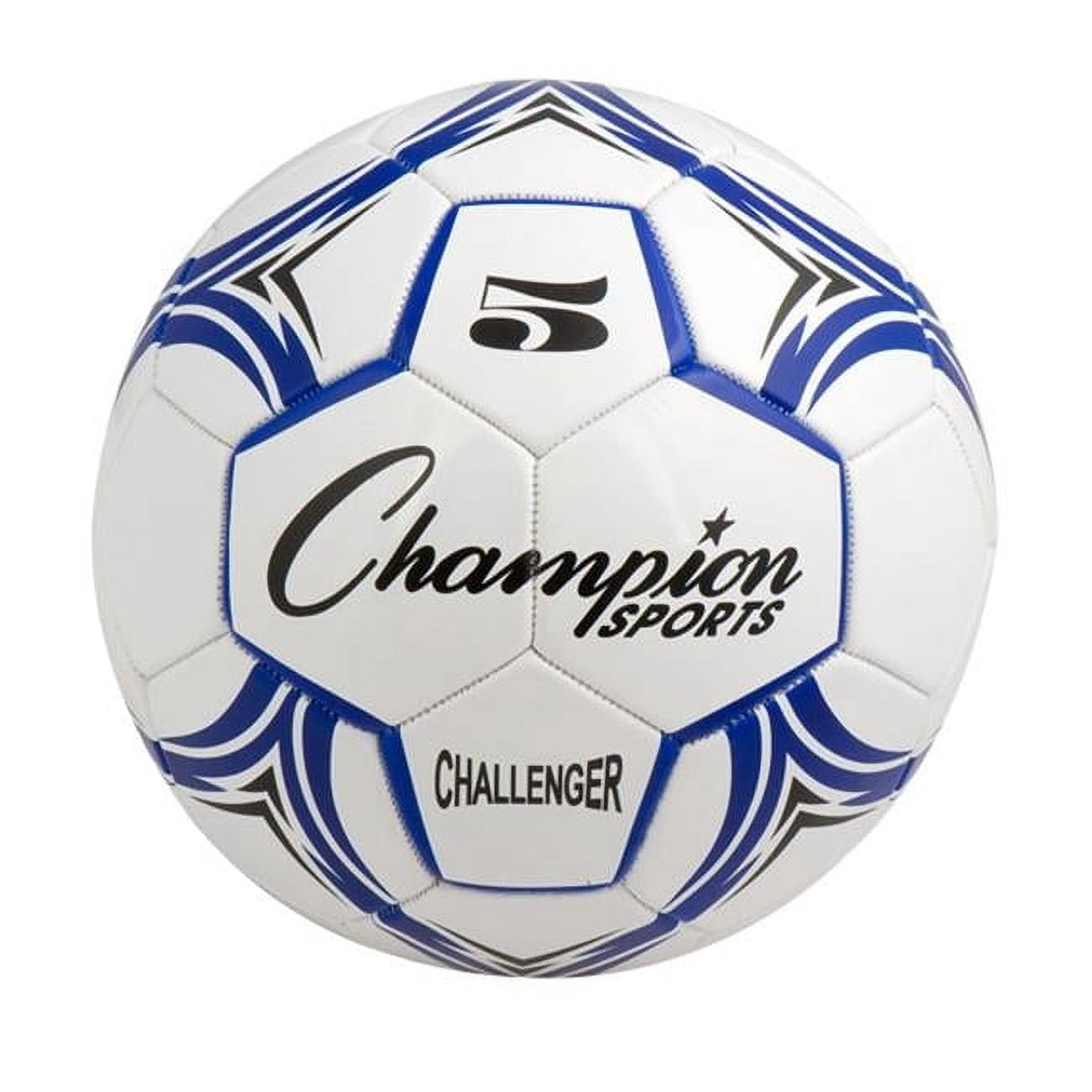 Champion Sports  Challenger Series Soccer Ball - Royal & White - Size 5