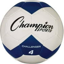 Champion Sports Challenger Soccer Ball, Size 4, Blue/White