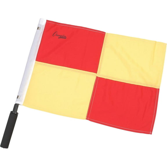 Champion Sports Soccer Linesman Official Checkered Flag