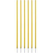 Champion Sports Coaching Sticks Without Base, Pack of 6, Yellow, One Size