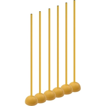 Champion Sports Coaching Sticks Without Base, Pack of 6, Blue, One Size