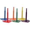 thumbnail image 1 of Champion Sports Deluxe Batting Tee Set - Mounted Adjustable Telescopic Batting Tee - Set of 6 Colors, 1 of 3