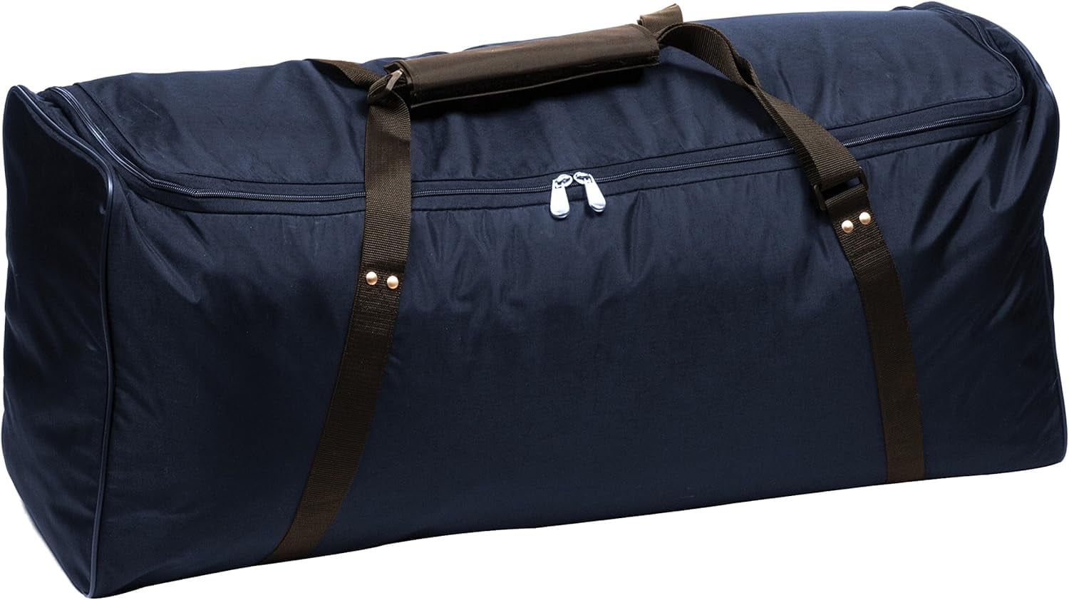Champion Sports 420 Denier® Nylon Deluxe Equipment Bag with Strap and Inside Pocket - 36"L x 13"W x 15"H - Navy