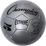 Champion Sports Extreme Series Soccer Ball, Size 5 - Collegiate, Professional, and League Standard Kick Balls - Competitive and Recreational Futbol Games, Silver