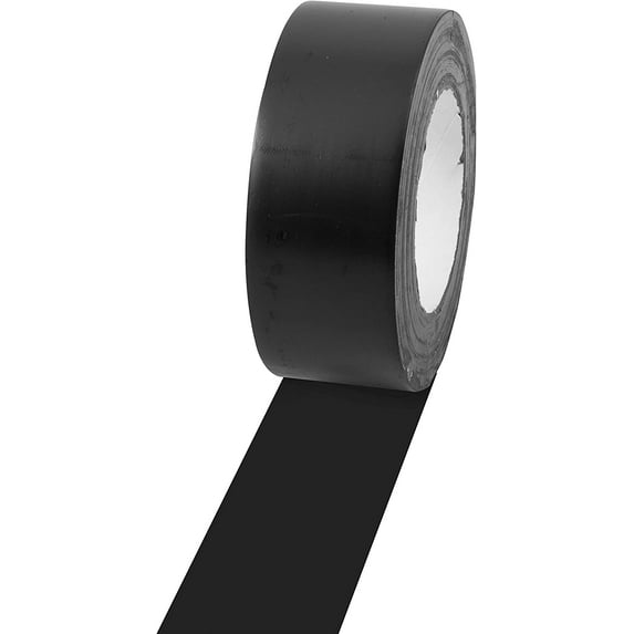 Champion Sports Floor Marking Vinyl Tape, Black, 2" x 36yd