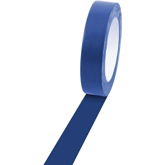 Champion Sports Floor Marking Vinyl Tape, Blue, 1" x 36yd