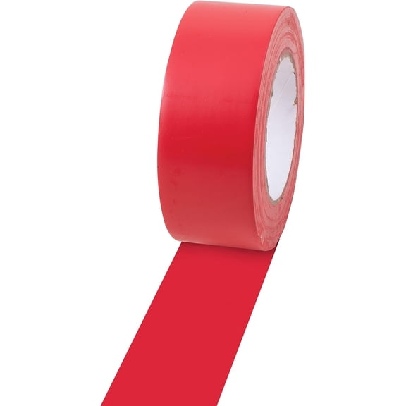 Champion Sports Floor Marking Vinyl Tape, Red, 2" x 60 yd