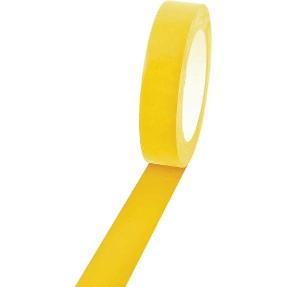 Champion Sports Floor Marking Vinyl Tape, Yellow, 1" x 60yd