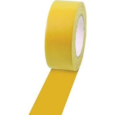 2"x110 Ft Yellow & Black Hazard Floor Tape - 6 Mil Thick Vinyl Safety Marking Tape, 36 Yards