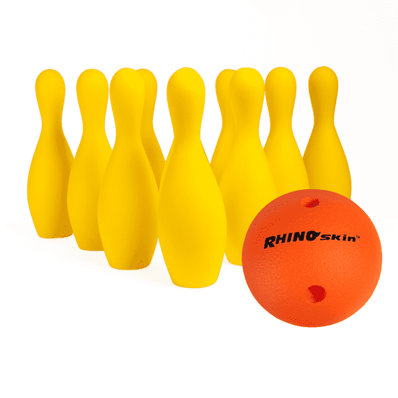 Champion Sports Foam Weighted Bowling Pin Set - Pins, Ball and Carry Case Set