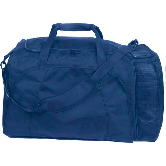 Champion Sports 600 Denier® Multi Compartment Football Equipment Bag with Handles and Shoulder Strap - Blue