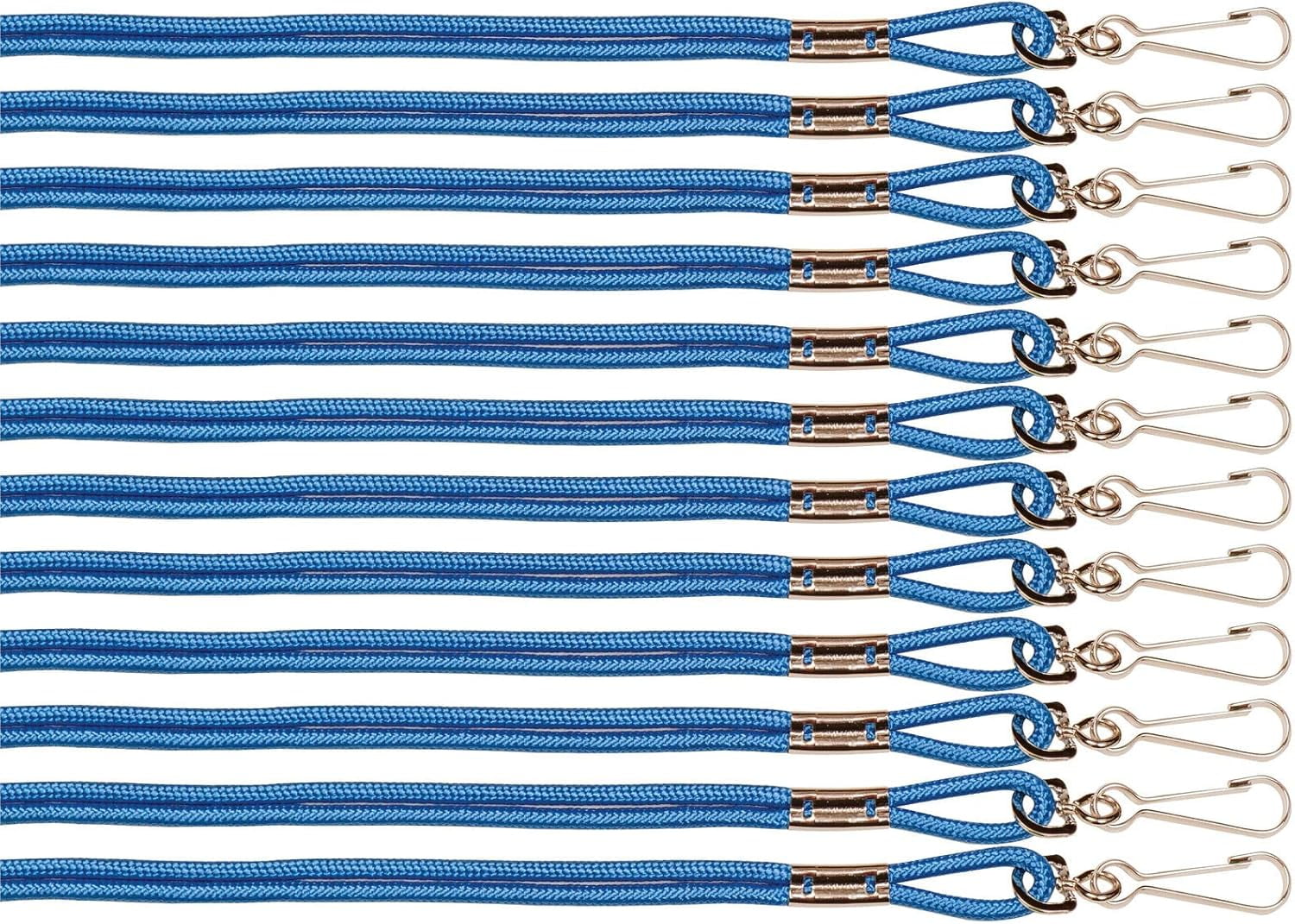 Champion Sports Nylon Lanyards with J-Hook Clip, Blue, Retail Card