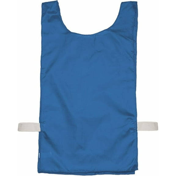Champion Sports Heavyweight Nylon Pinnie, Pack of 12, Blue, Adult