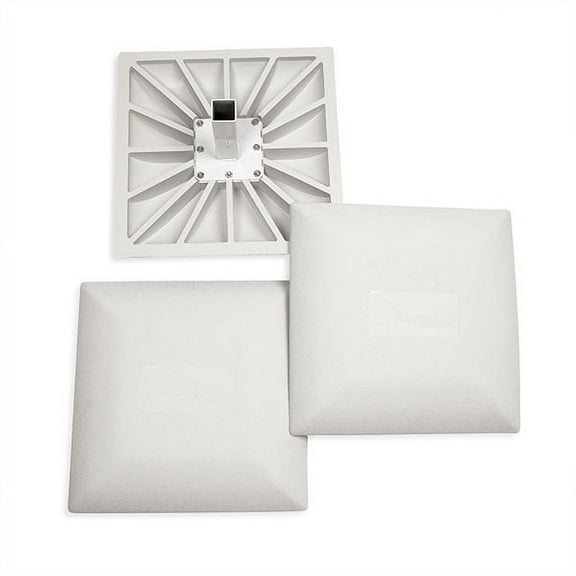 Champion Sports Hollywood Type Safety Baseball Base Set - Beveled Base Corners - Solid One Piece Construction - Ideal for Baseball and Softball - Set of 3 - Ground Anchors Not Included