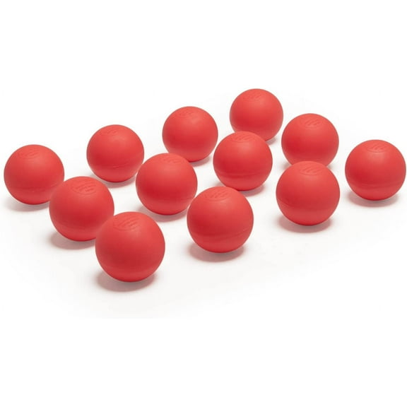 Champion Sports Lacrosse Balls: Official Size Sporting Goods Equipment for Professional, College & Grade School Games, Practices & Recreation - NCAA, NFHS and SEI Certified - 12-Pack - Red