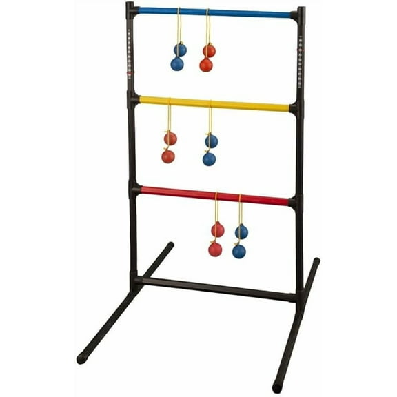 Champion Sports Outdoor Ladder Ball Game: Backyard Party, Camping & Beach Games Ladder Golf Set for Adults and Kids with Bolas Balls and Carrying Case , 39"H X 22"W With 33" Deep Base Set