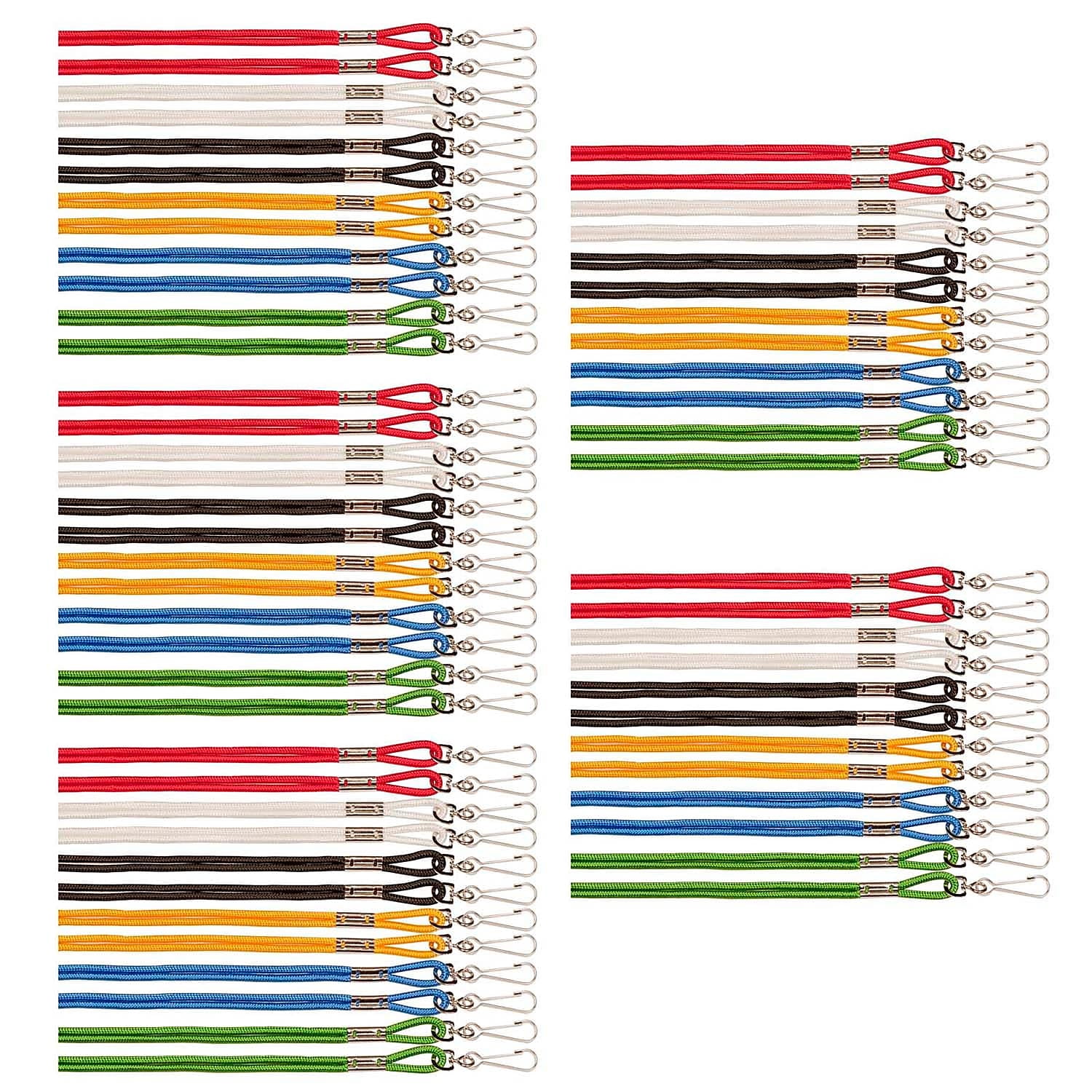 Champion Sports Lanyards Assorted Colors 12 Per Pack 5 Packs (CHS126ASST-5)
