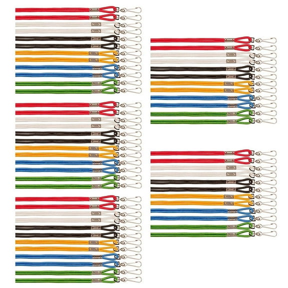 Champion Sports Lanyards Assorted Colors 12 Per Pack 5 Packs (CHS126ASST-5)