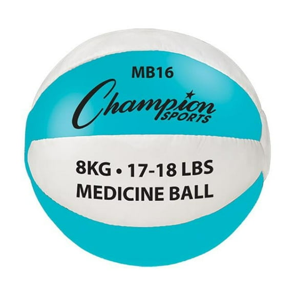 Champion Sports 17-18 lbs Leather, Teal & White
