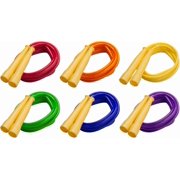 Champion Sports 8 Foot Licorice Jump Rope for Fitness, Assorted Colors - Speed Jump Ropes with Contoured Handles for Exercise, Cross Training, Boxing - Single Premium Skipping Rope for Kids, Adults
