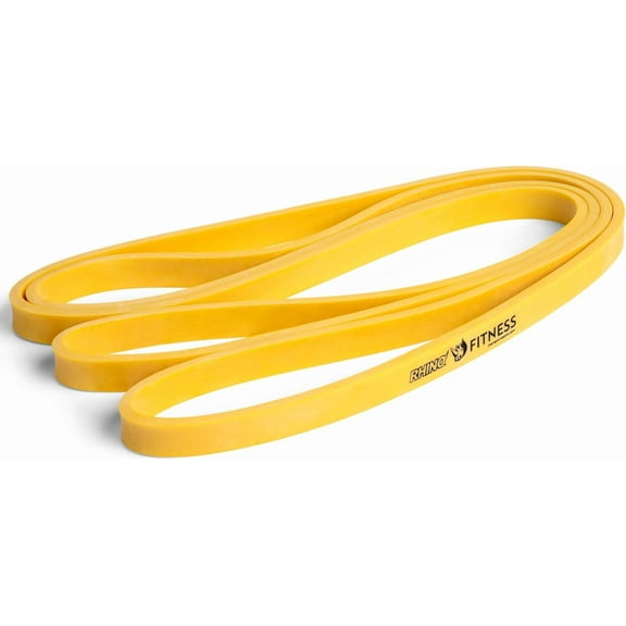 Champion Sports Resistance Bands for Men and Women, Light Resistance (5-25lbs), Yellow - Durable Fitness Band for Strength Training, Stretching, Rehabilitation - Premium Home Workout Equipment
