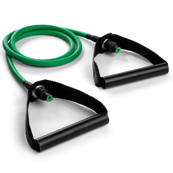 Champion Sports XP Resistance Tube Bands for Men and Women, Light Resistance, Green - Durable Fitness Band for Strength Training, Stretching, Rehabilitation - Premium Home Workout Equipment
