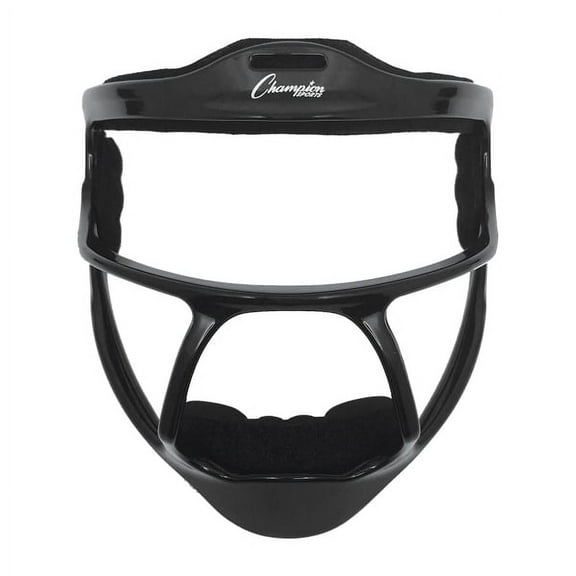 Champion Sports Magnesium Softball Face Mask - Lightweight Masks for Adults - Durable Head Guards - Premium Sports Accessories for Indoors and Outdoors - Black