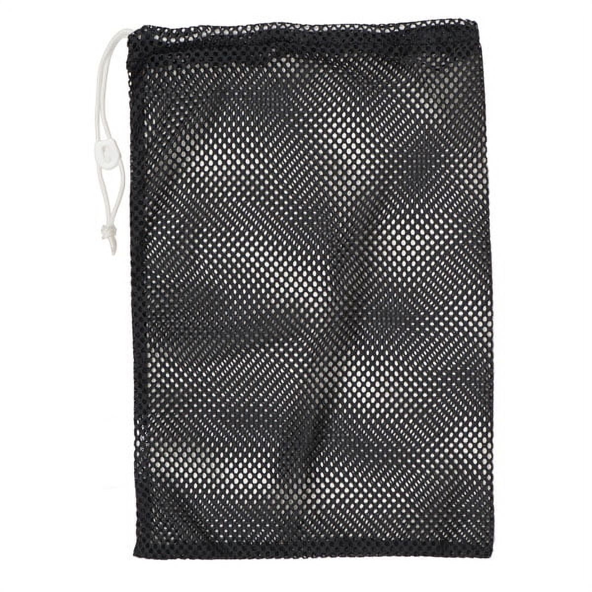 Champion Sports Mesh Sports Equipment Bag, Nylon Drawstring Sack, 12" x