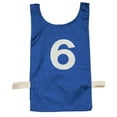 thumbnail image 1 of Champion Sports Heavyweight Numbered Nylon Pinnie, Pack of 12, Blue, Adult, 1 of 7