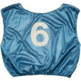 thumbnail image 1 of Champion Sports Mesh Practice Scrimmage Vest Regular and Numbered (Youth and Adult) - Pack of 12, Blue, Youth Numbered, 1 of 2