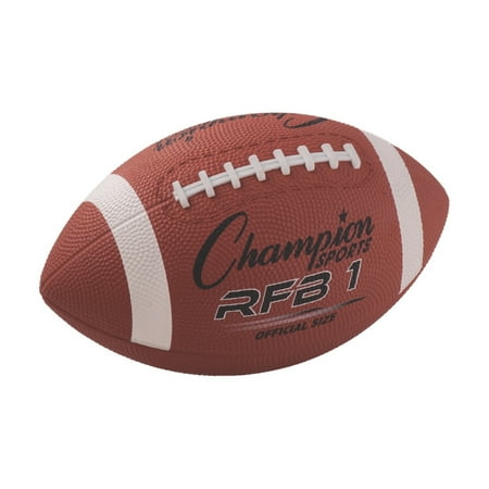 Champion Sports Official Size Rubber Football