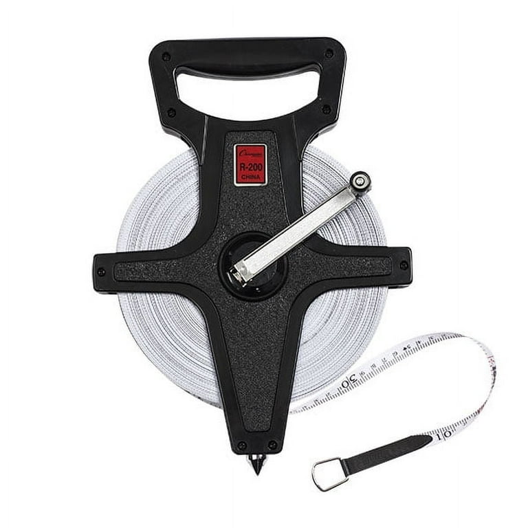 Champion Sports Open Reel Measure Tape, 200 ft, 60 Meters, with