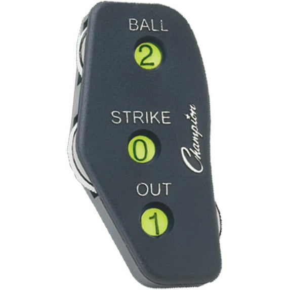 Champion Sports 3 Wheel Oversized Plastic Baseball Umpire Count Indicator - Counts Strikes, Balls and Outs