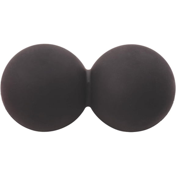 Champion Sports Peanut Massage Ball, 2.5”, Black Rubber - Deep Tissue Roller Balls for Increased Mobility - Trigger Point Relief on Feet, Back, Neck, Shoulders - Premium Myofascial Release Tools