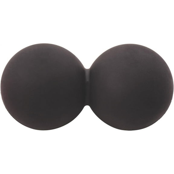 Champion Sports Peanut Massage Ball, 2.5, Black Rubber - Deep Tissue Roller Balls for Increased Mobility - Trigger Point Relief on Feet, Back, Neck, Shoulders - Premium Myofascial Release Tools