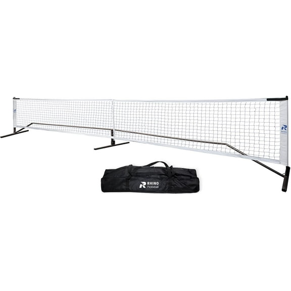 Champion Sports Portable Pickleball Net: Regulation Size Pickleball Net System - Easy Assembly Pickleball Nets with Carry Bag - 22 Wide x 36 Tall
