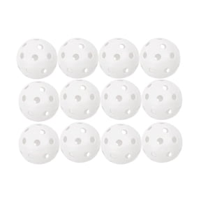 Champion Sports 12" Hollow Plastic Softballs, Athletic Softball Equipment, Fun for All Ages, Regulation Size Balls, Lightweight/Durable, pack of 12