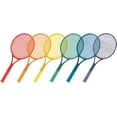 thumbnail image 1 of Champion Sports 21-Inch Plastic Tennis Racquet Set of 6 - Assorted Colors, 1 of 5