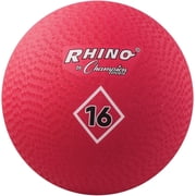 Champion Sports Playground Ball (Red, 16-Inch), Model:PG16RD