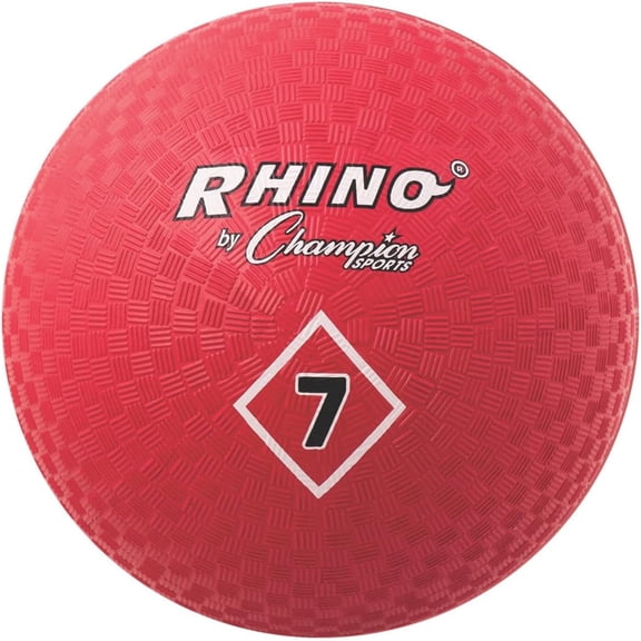 Champion Sports Playground Ball, 7", Red