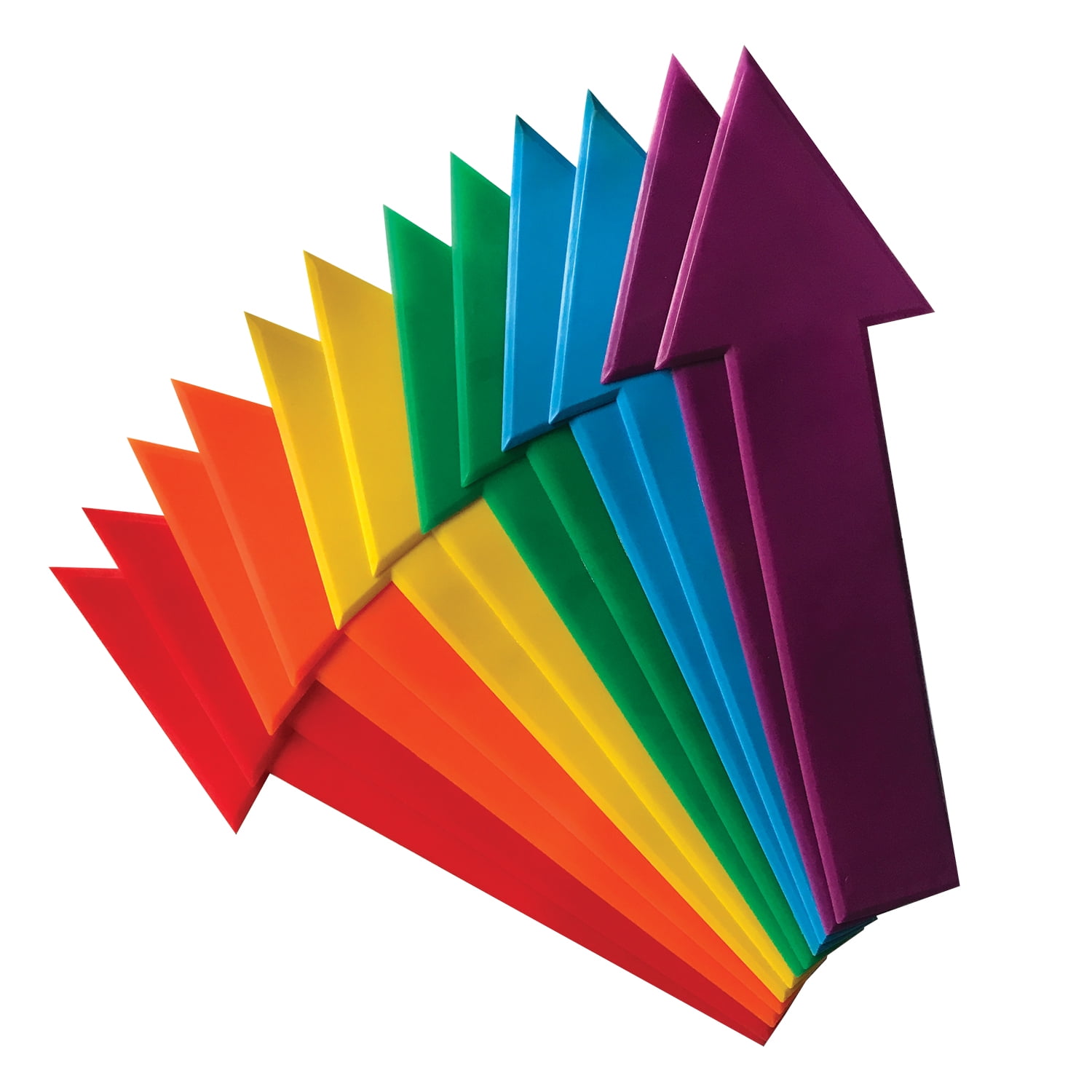 Multicolor Non-Skid Vinyl Poly Spot Marker Set, 16 Inch