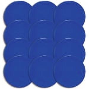 Champion Sports 10-inch Round Blue Vinyl Spot Markers, Set of 12
