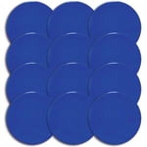 Champion Sports 10-inch Round Blue Vinyl Spot Markers, Set of 12