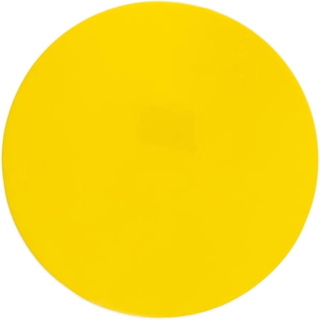 Champion Sports Round Poly Spot Markers, 9", Set of 12 - Yellow