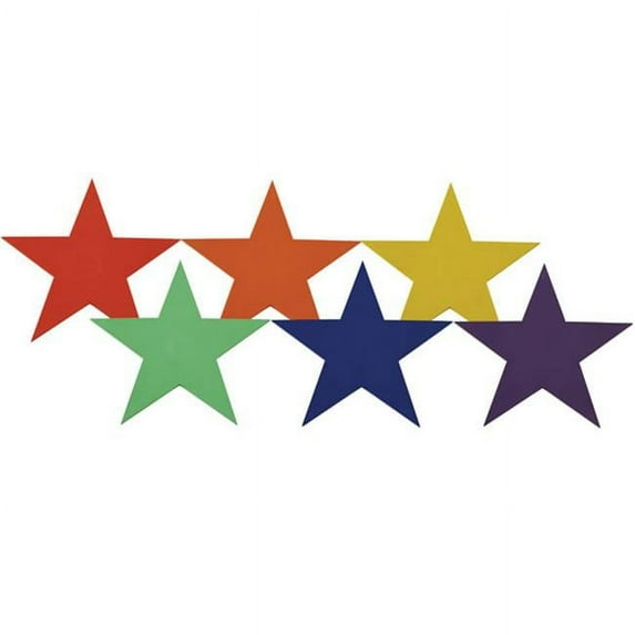 Champion Sports Poly Star Marker Set - Multicolor - Set of 6