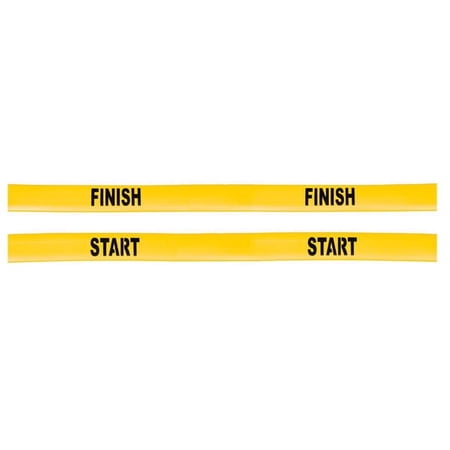 Champion Sports Poly Start and Finish Line Set, Yellow