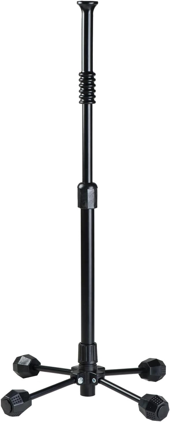 Champion Sports Portable Folding Batting Tee - Lightweight Adjustable Batting Tee Folds for Easy Storage