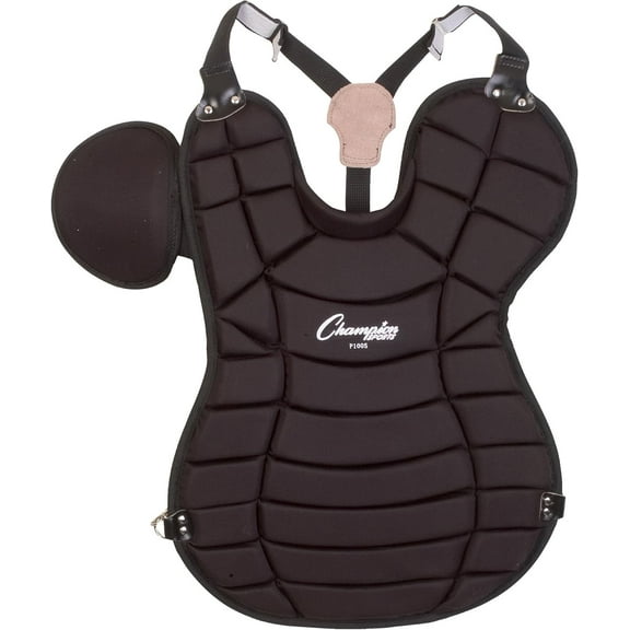Champion Sports 17" Lightweight Multi-layered Pro Adult Model Chest Protector - Removable Shoulder Cap Chest Protector - Ages: 16-18